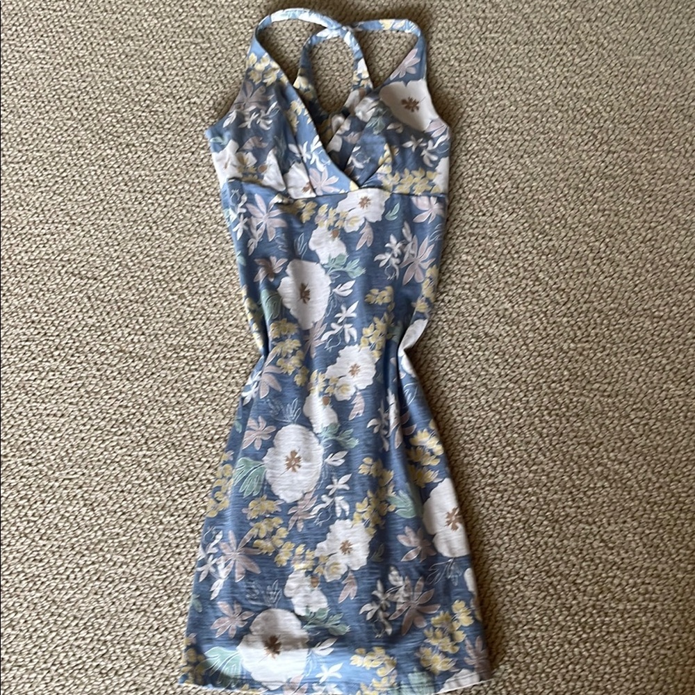 Patagonia - Floral Blue Sleeveless Dress